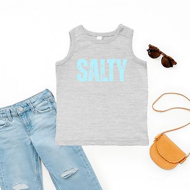 The Juniper Shop Salty Block Distressed Youth Tank Top