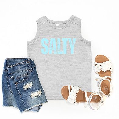 The Juniper Shop Salty Block Distressed Youth Tank Top