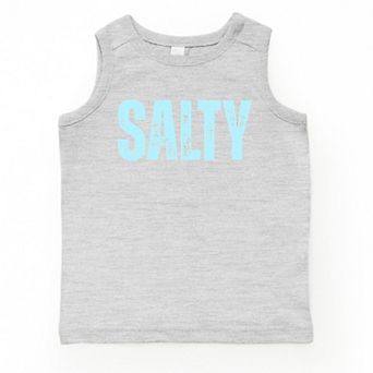 The Juniper Shop Salty Block Distressed Youth Tank Top