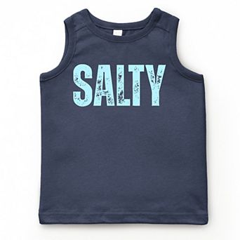 The Juniper Shop Salty Block Distressed Youth Tank Top