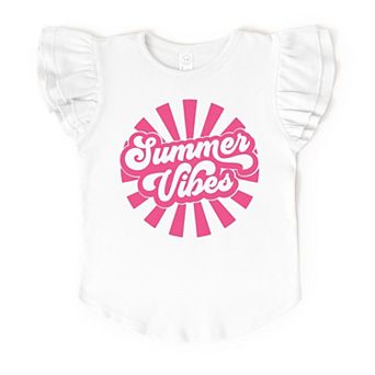 The Juniper Shop Summer Vibes Rays Flutter Sleeve Tee