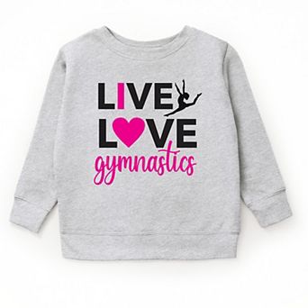The Juniper Shop Live Love Gymnastics Youth Sweatshirt
