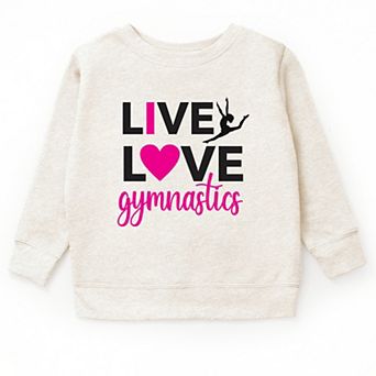 The Juniper Shop Live Love Gymnastics Youth Sweatshirt