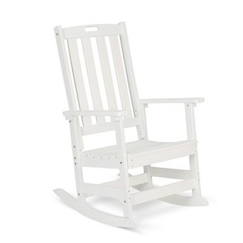 Aoodor Patio Rocking Chair, HDPE Rockers with All-Weather Design for Indoor/Outdoor