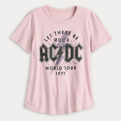 Women's AC/DC Let There Be Rock World Tour 1977 Graphic Tee