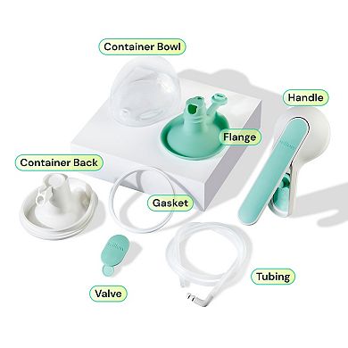 Willow Wave Wearable Manual Breast Pump with Splashguard & Easy-Pour Spout