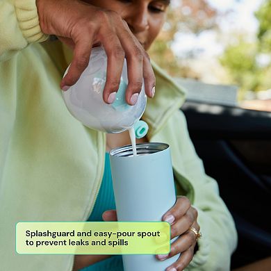 Willow Wave Wearable Manual Breast Pump with Splashguard & Easy-Pour Spout