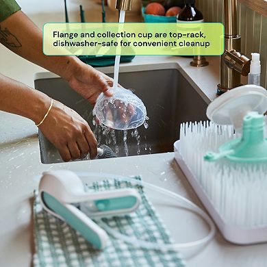 Willow Wave Wearable Manual Breast Pump with Splashguard & Easy-Pour Spout