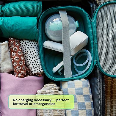 Willow Wave Wearable Manual Breast Pump with Splashguard & Easy-Pour Spout