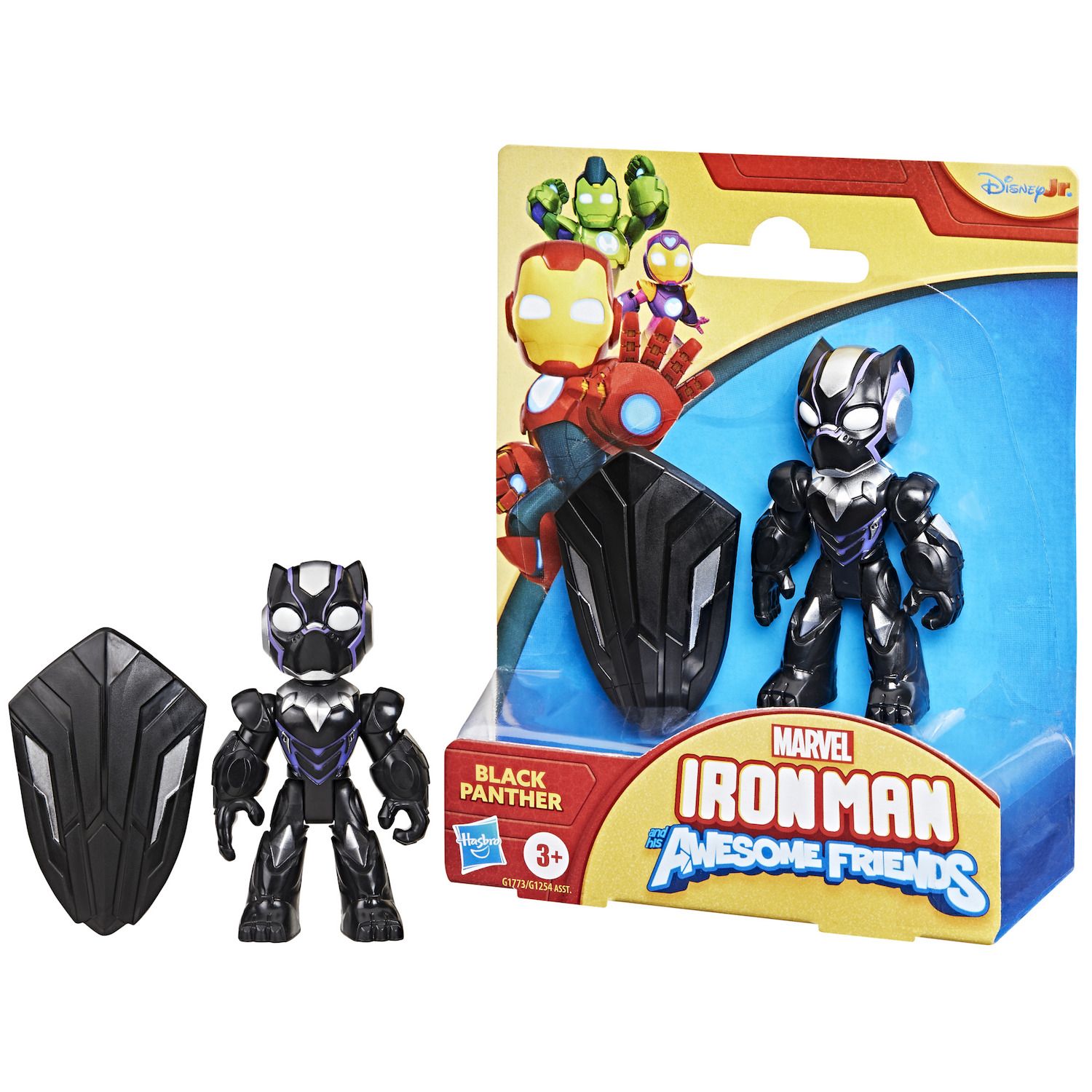 Детская фигурка Marvel Iron Man & His Awesome Friends Black Panther Action Figure by Hasbro — фото 1