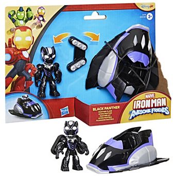 Marvel Iron Man & His Awesome Friends Black Panther Panther Plane by Hasbro