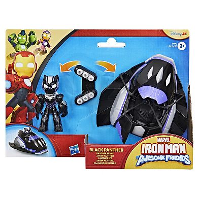 Marvel Iron Man & His Awesome Friends Black Panther Panther Plane by Hasbro