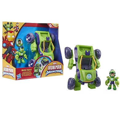 Marvel Iron Man & His Awesome Friends Iron Hulk 2-In-1 Mech Suit & Vehicle by Hasbro