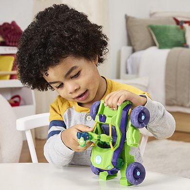 Marvel Iron Man & His Awesome Friends Iron Hulk 2-In-1 Mech Suit & Vehicle by Hasbro