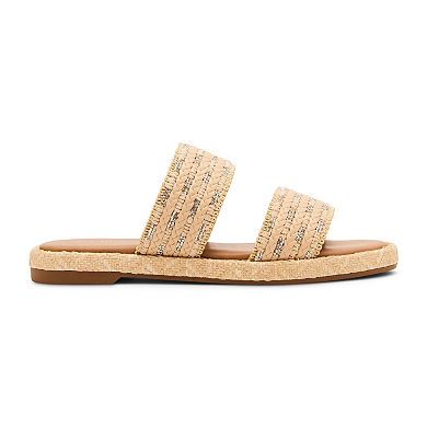 madden girl Admiree Women's Woven Slide Sandals