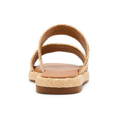 madden girl Admiree Women's Woven Slide Sandals