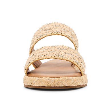 madden girl Admiree Women's Woven Slide Sandals