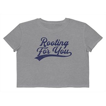 Juniors' Grayson Threads The Label Rooting For You Cropped Graphic Tee