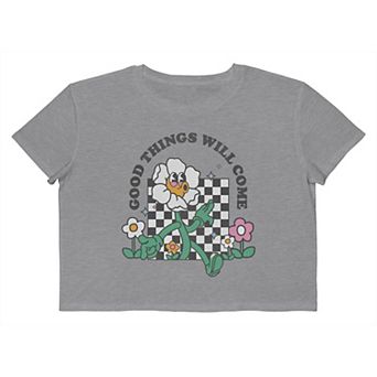 Juniors' Grayson Threads The Label Good Things Will Come Cropped Graphic Tee