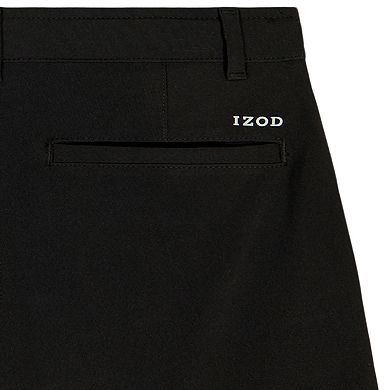 Boys 8-20 IZOD Flat Front Solid Stretch Performance Shorts