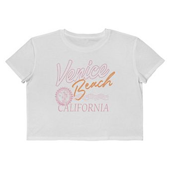 Juniors' Grayson Threads The Label Venice Beach California Cropped Graphic Tee