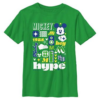 Boys 8-20 Disney's Mickey Mouse Stickers Collage Graphic Tee