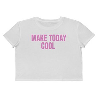 Juniors' Grayson Threads The Label Make Today Cool Cropped Graphic Tee