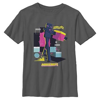 Boys 8-20 Minecraft Enderman Retro Graphic Tee