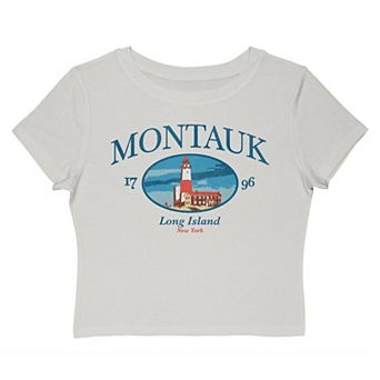 Juniors' Grayson Threads The Label Montauk Long Island New York 1796 Graphic Baby Tee
