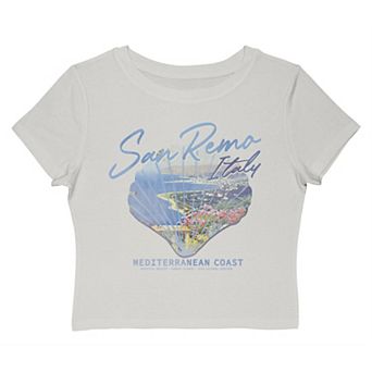 Juniors' Grayson Threads The Label San Remo Italy Mediterranean Coast Graphic Baby Tee