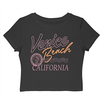 Juniors' Grayson Threads The Label Venice Beach California Graphic Baby Tee