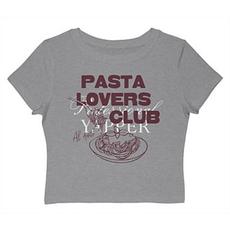 Juniors' Grayson Threads The Label Pasta Lovers Club Graphic Baby Tee