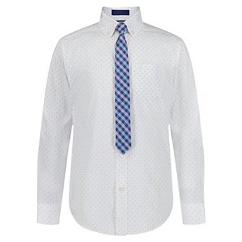 Boys 8-20 IZOD 2 pc Long Sleeve Stretch Shirt & Tie Set