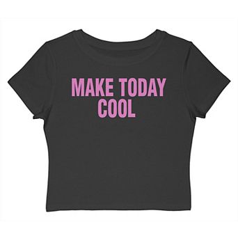 Juniors' Grayson Threads The Label Make Today Cool Graphic Baby Tee