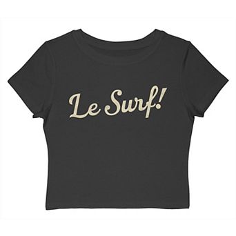 Juniors' Grayson Threads The Label Le Surf Graphic Baby Tee