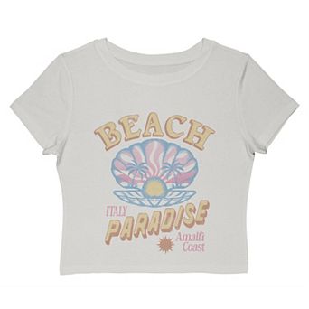 Juniors' Grayson Threads The Label Beach Paradise Amalfi Coast Italy Graphic Baby Tee