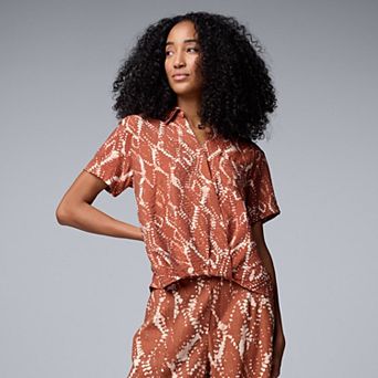 Women's Simply Vera Vera Wang Drapey Surplice Top