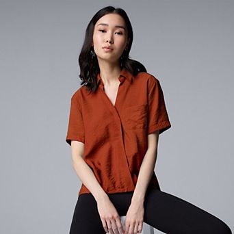 Women's Simply Vera Vera Wang Drapey Surplice Top