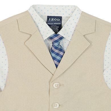 Boys 4-12 IZOD 4-Piece Herringbone Vest, Pants, Shirt, & Tie Set