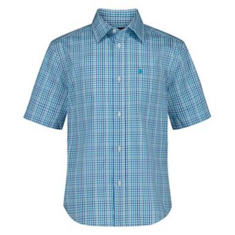 Boys 8-20 IZOD Short Sleeve Performance Woven Shirt