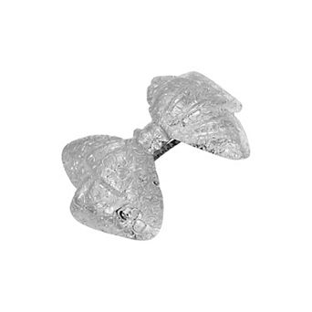 1928 Small Patterned Bow Hair Barrette