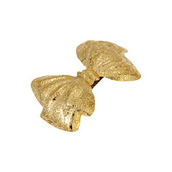 1928 Small Patterned Bow Hair Barrette