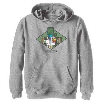 Boys 8-20 Minecraft Zombie Chicken Jockey Graphic Hoodie
