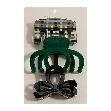 Emberly 3-pk. Hair Clips