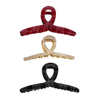Emberly 3 pk Pave Hair Clips