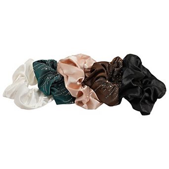 Emberly 5 pk Embellished Scrunchies