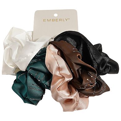 Emberly 5-Pk. Embellished Scrunchies