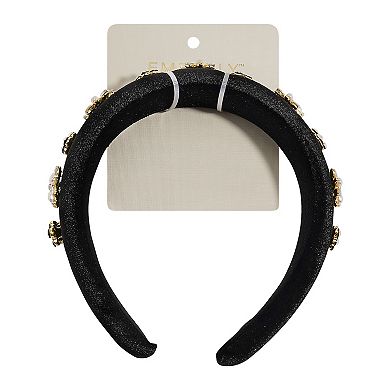 Emberly Simulated Pearl & Crystal Headband