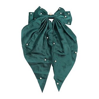 Emberly Simulated Pearl-Embellished Bow Hair Accessory