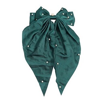 Emberly Simulated Pearl-Embellished Bow Hair Accessory